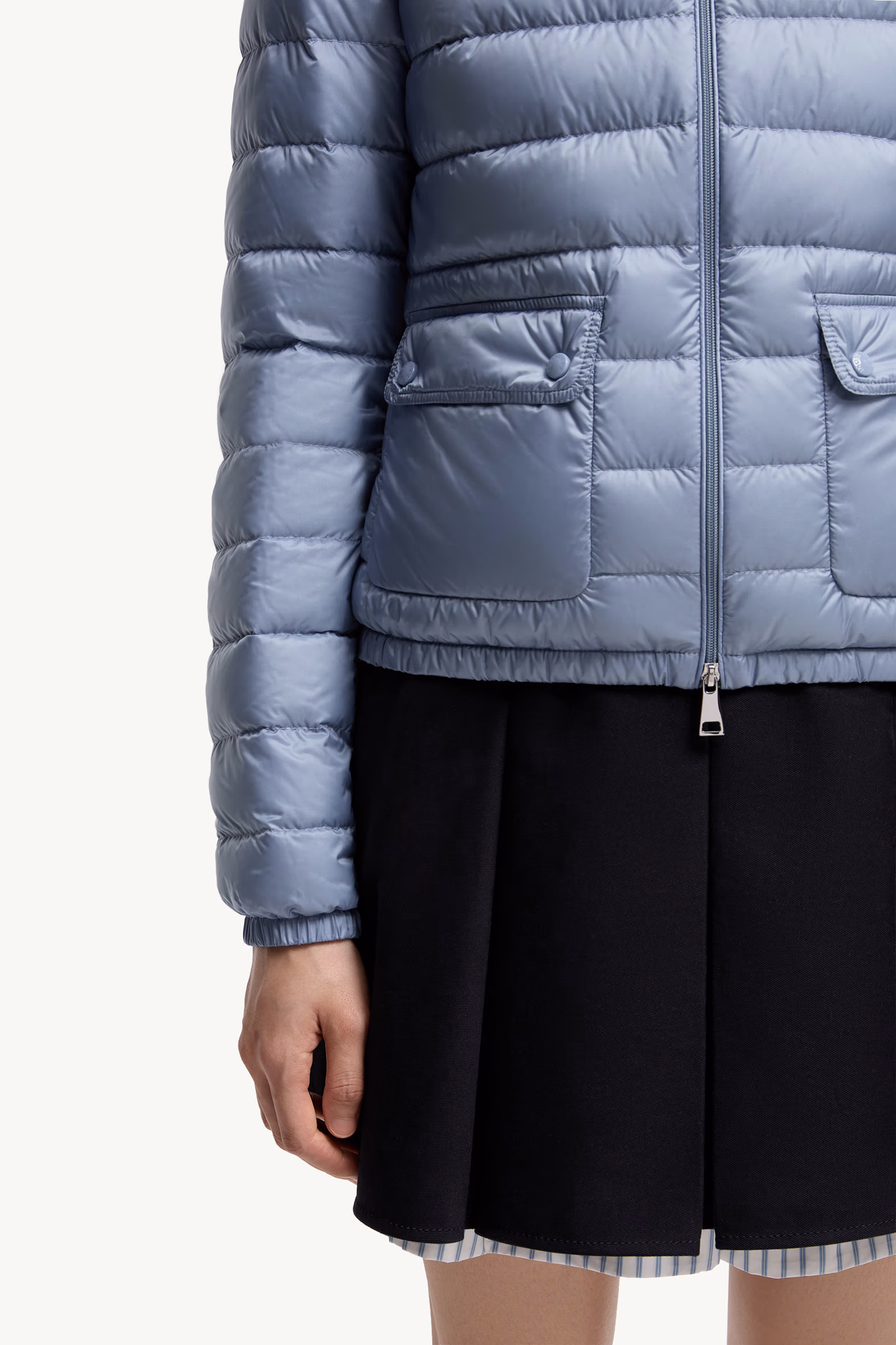 Lans Packable Short Down Jacket Women Light Blue Moncler 6